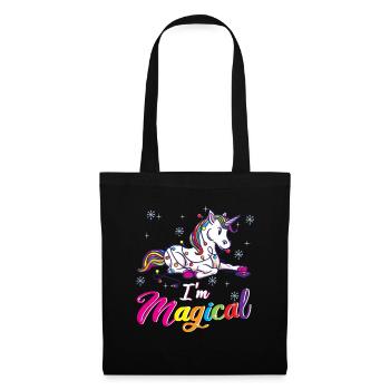 Unicorn Christmas Magical Gift - Tote Bag - black - Front