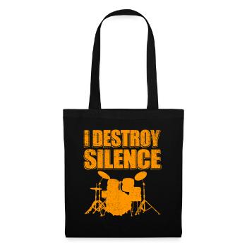 Batteur batteur batteur cadeau batteur - Sac en tissu - noir - Devant