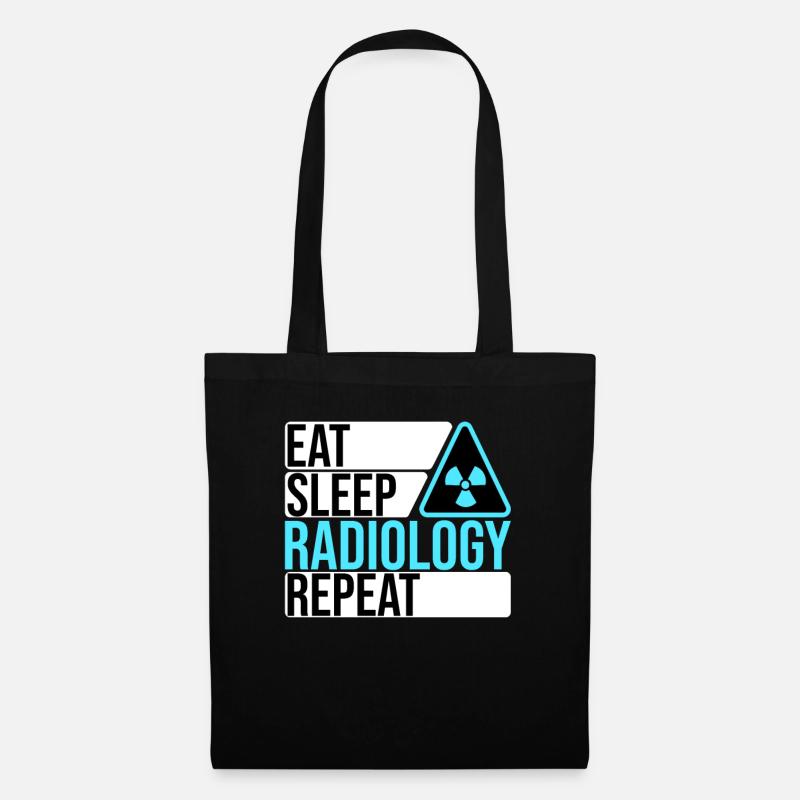 Eat Sleep Radiology Repeat - Stoffbeutel - Schwarz