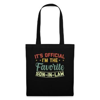 Gendre cadeau anniversaire drôle cadeaux - Sac en tissu - noir - Devant