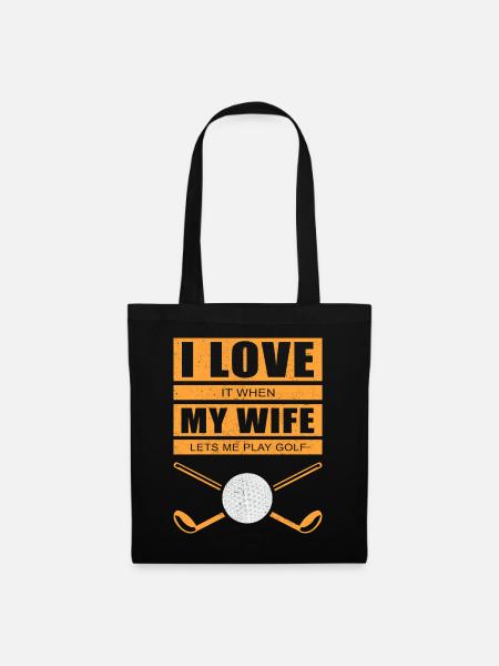Golfspieler Golf Geschenk Golfer Lustig Golfen - Tygväska - svart