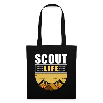 Scout Life | Camping Boy Scout Gift Camping - Sac en tissu - noir - Devant