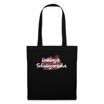 Lieblings Schwiegersohn Geschenk Schwiegersöhne - Stoffbeutel - Schwarz - Vorne