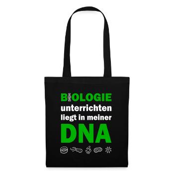 Biologie Lehrer DNA Biologe Bio - Stoffbeutel - Schwarz - Vorne