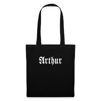 Arthur - Sac en tissu - noir - Devant