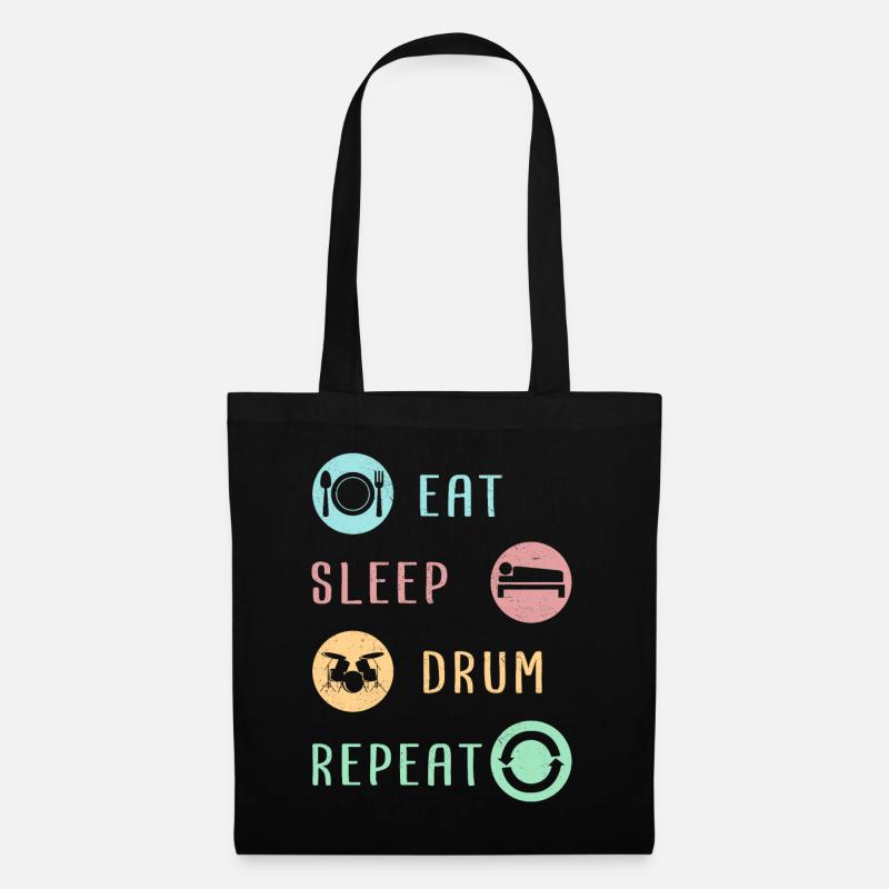 Drummer drummer drummer gift drummer - Tote Bag - black