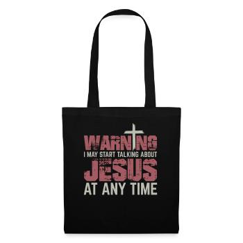 Jésus Dieu Foi Chrétien Dons Chrétiens - Sac en tissu - noir - Devant