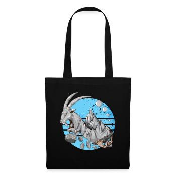 Capricorn ClimberS Mountains Stone Animals Saying - Tote Bag - black - Front