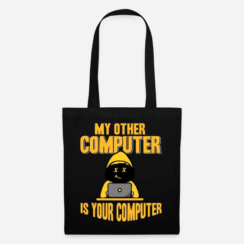 Hacker - Mon autre ordinateur est à vous - Sac en tissu - noir