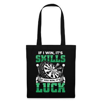 Dart Funny Darts Sayings | Dart Player Gift - Tote Bag - black - Front