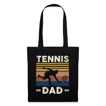 Tennis Dad Tennis Lover Tennis Player Gift - Tote Bag - black - Front