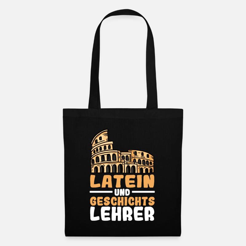 Latein und Griechisch Lehrer - Stoffbeutel - Schwarz