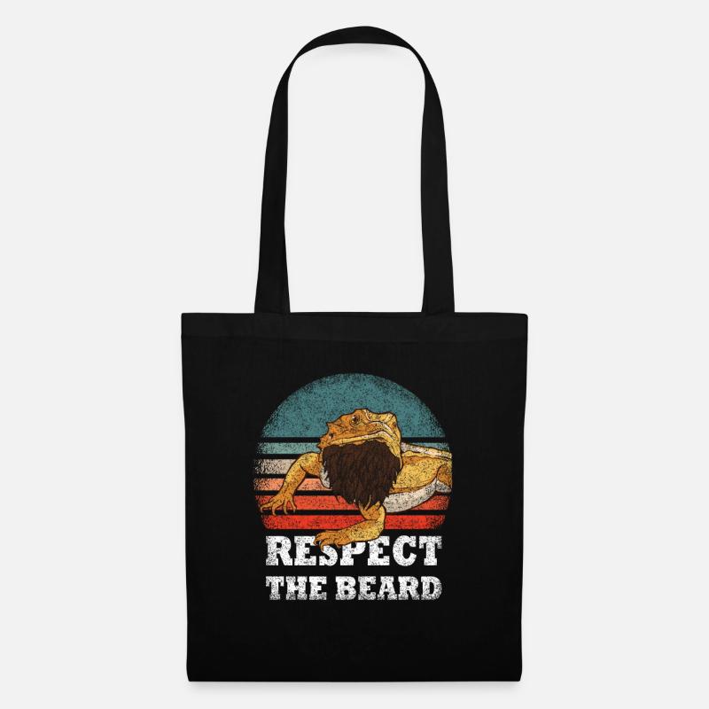 Bartagames Lizard Bearded Dragon - Tote Bag - black