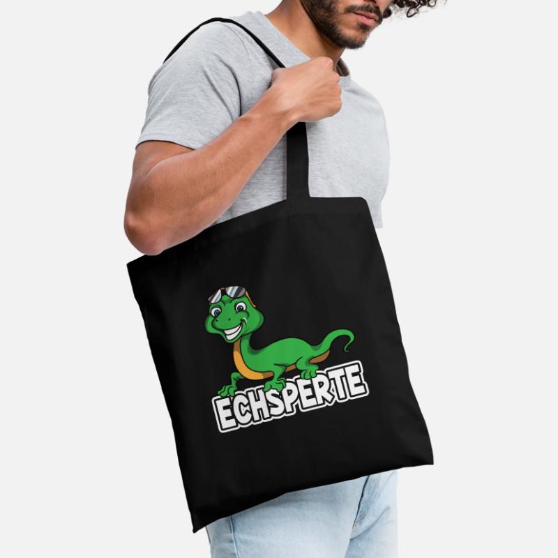 Echsperte Echse Reptilien Eidechse Experte Spruch Stoffbeutel