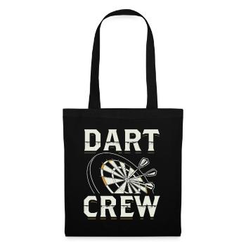 Dart Darten Darts Darter Dartmannschaft Geschenk - Stoffbeutel - Schwarz - Vorne
