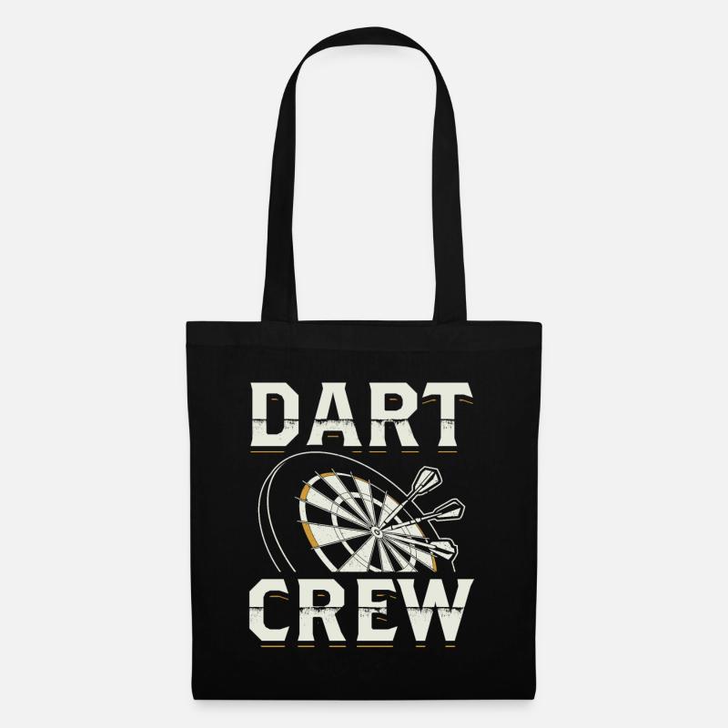 Dart Darten Darts Darter Dartmannschaft Geschenk - Stoffbeutel - Schwarz