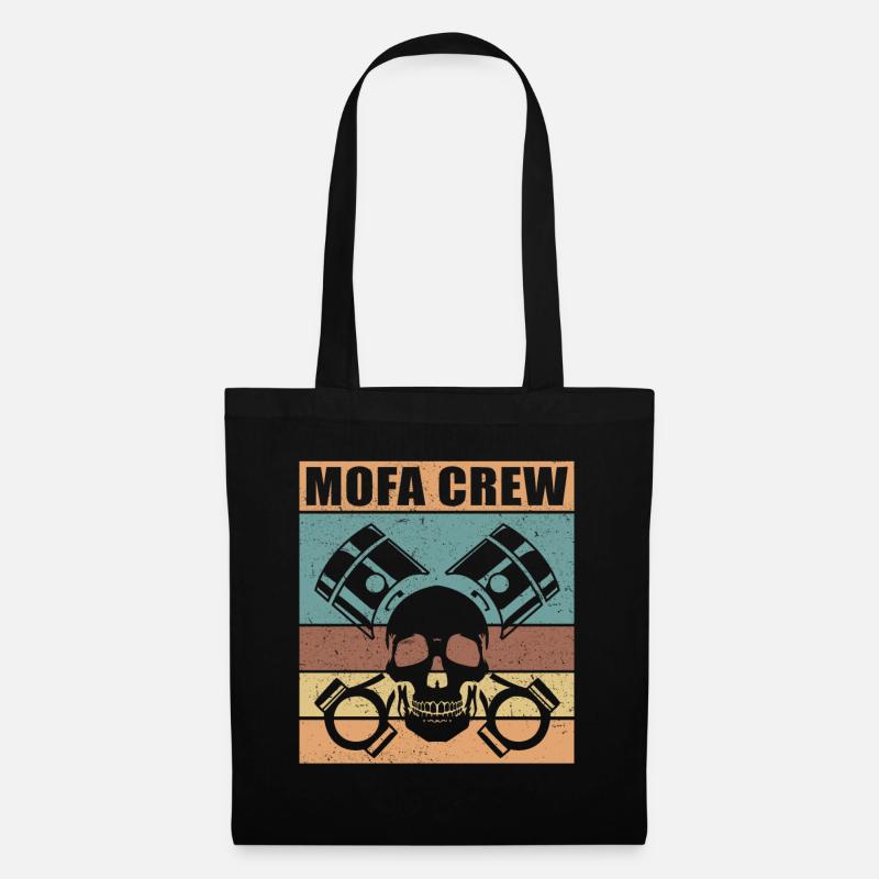 Mofa Mofafahrer Mofas Moped Mopedfahrer Geschenk - Stoffbeutel - Schwarz