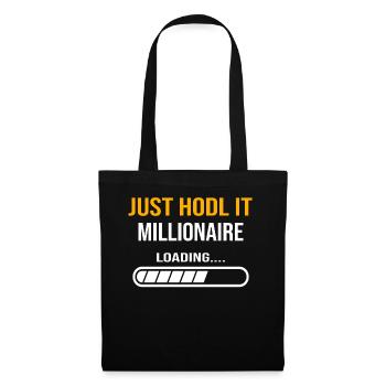 To the moon with hodl noodle just hodl it - Sac en tissu - noir - Devant