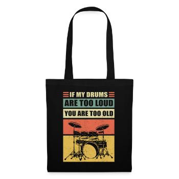 Cadeau de batteur batteur batteur batteur - Sac en tissu - noir - Devant