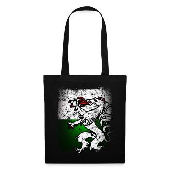 Styrie Drapeau drapeau Blason Rétro Panther - Sac en tissu - noir - Devant
