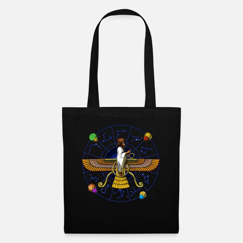 Antikes Anunnaki-Symbol - Stoffbeutel - Schwarz