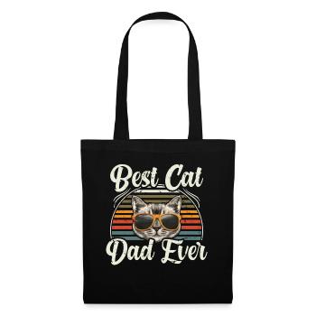 Meilleur Cat Dad Ever Félins - Sac en tissu - noir - Devant