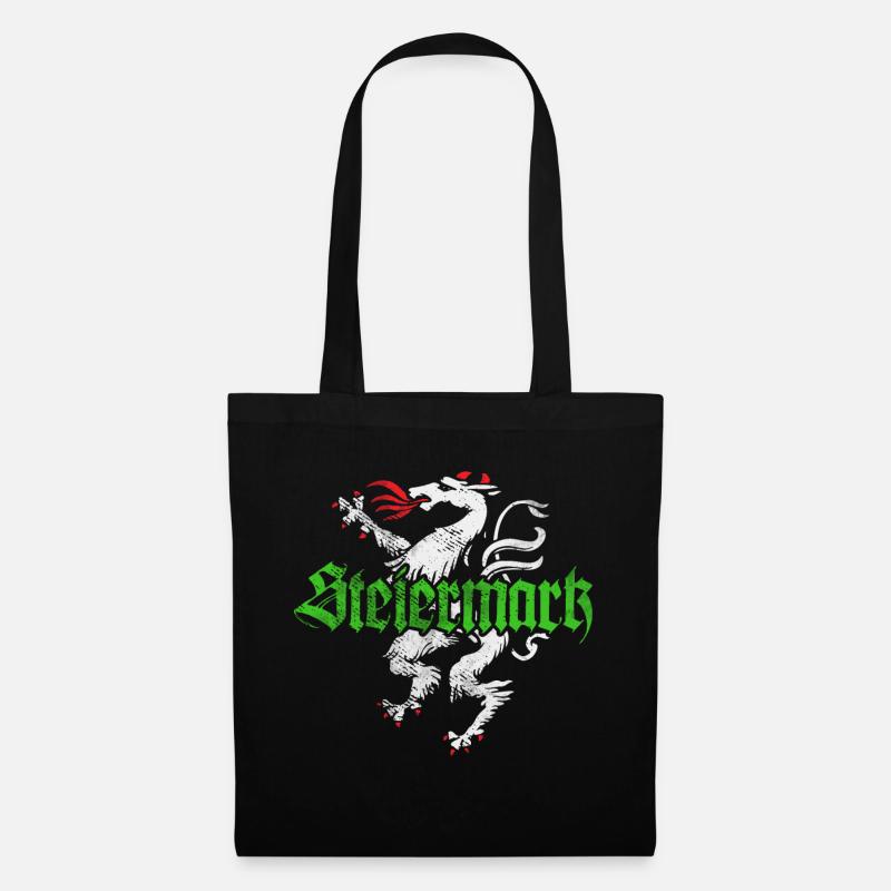 Steiermark Bekleidung Steirischer Panther - Stoffbeutel - Schwarz