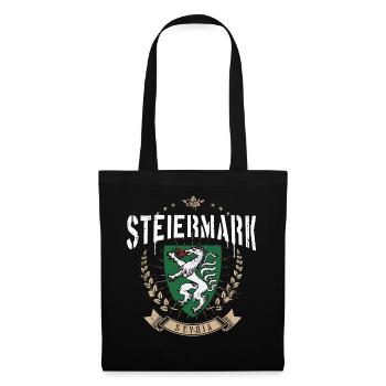 Steiermark Wappen Panther Retro Steirer Bua Madl - Stoffbeutel - Schwarz - Vorne