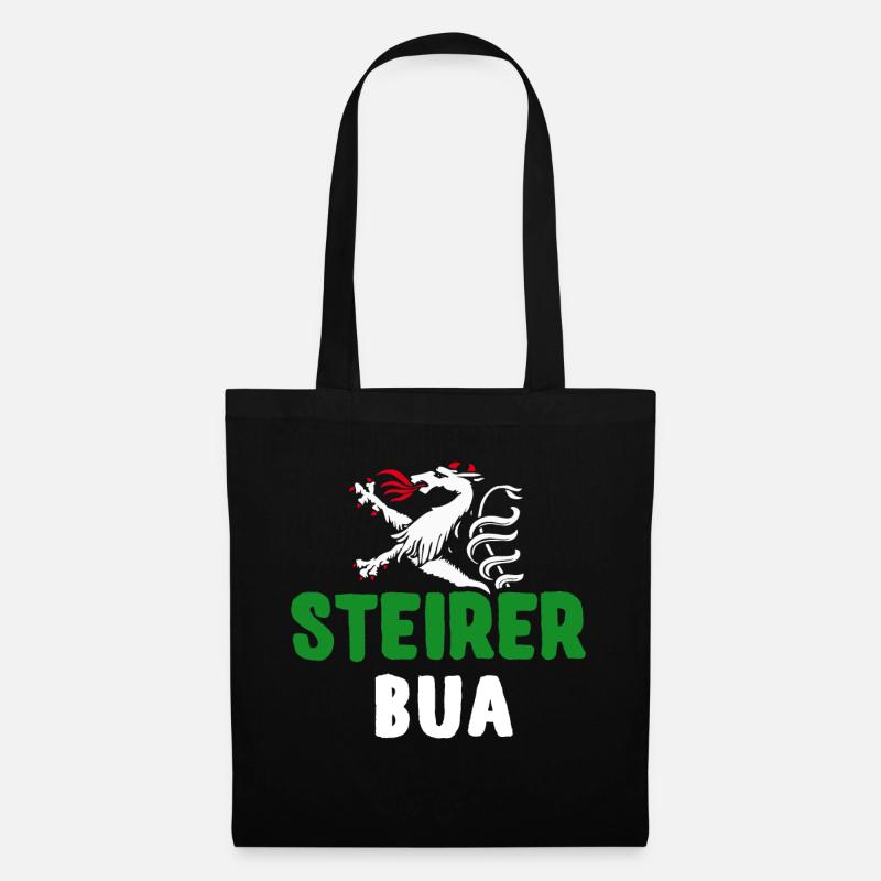 Steirerbua Steier Bua Steiermark Buam Männer - Stoffbeutel - Schwarz