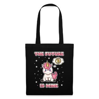 Unicorn Bitcoin Finance Crypto BTC Baby Funny - Tote Bag - black - Front