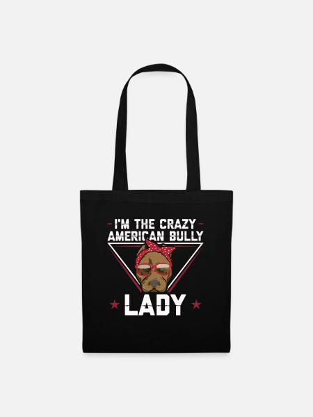 American Bully Dog Owner Mistress Gift - Tote Bag - black