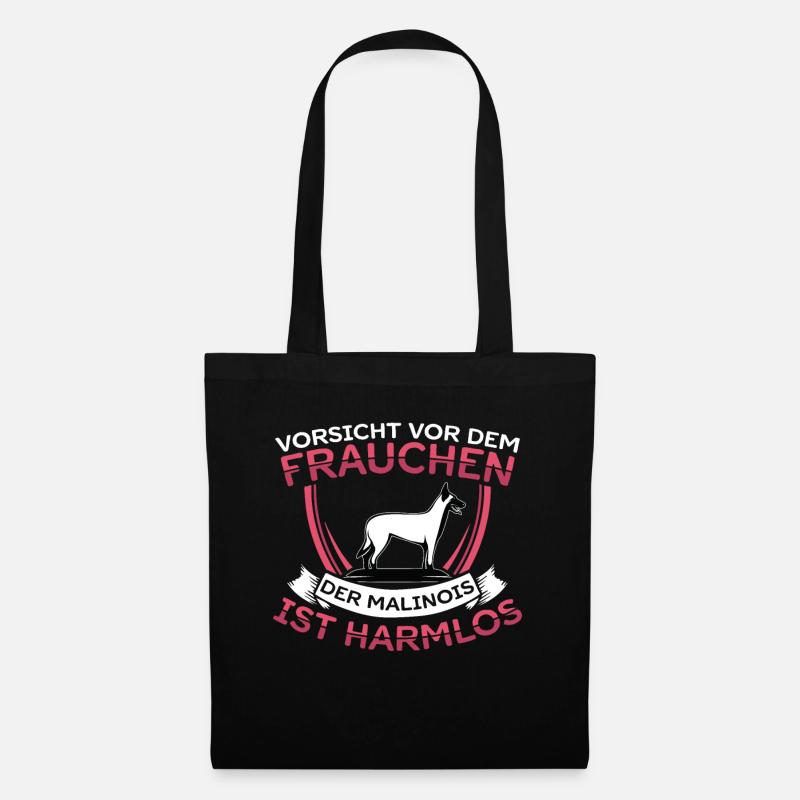 Malinois Belgischer Schäferhund | Hunde Geschenk - Stoffbeutel - Schwarz