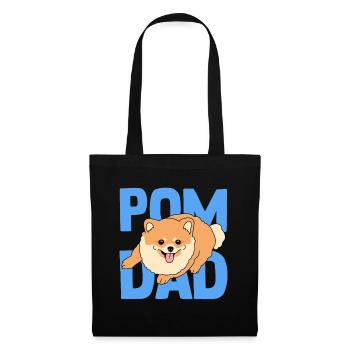 Zwergspitz Pomeranian Pom Dad Master Gift - Tote Bag - black - Front