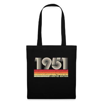 1951 Limited Edition Rétro Vintage - Sac en tissu - noir - Devant
