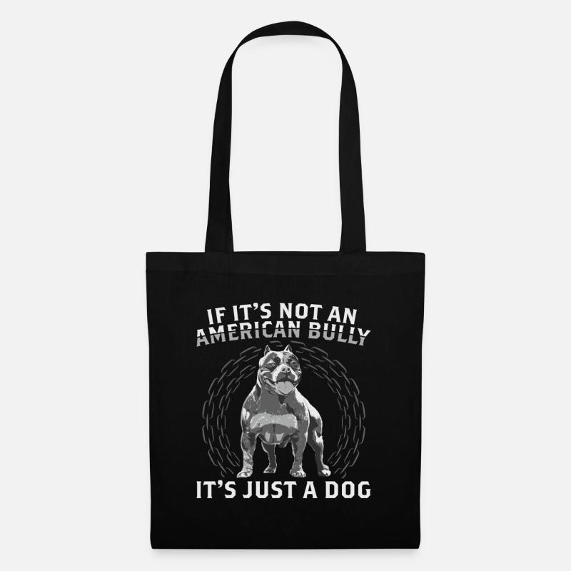 American Bully Hunde | Hundebesitzer Geschenk - Stoffbeutel - Schwarz