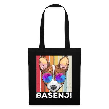Basenji - Stoffbeutel - Schwarz - Vorne