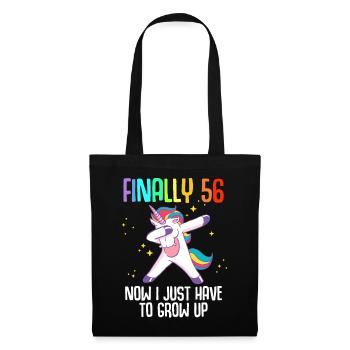Finally 56 Now I Just Have To Grow Up - Tote Bag - black - Front