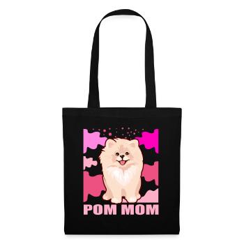 Zwergspitz Pomeranian Mistress Dog Mom Gift - Tote Bag - black - Front
