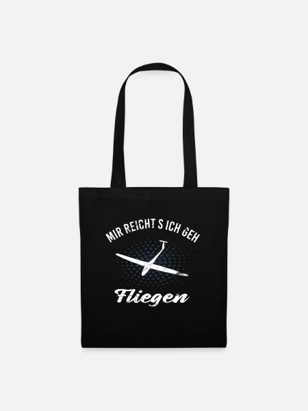 Mir reichts ich geh Fliegen - Stoffbeutel - Schwarz