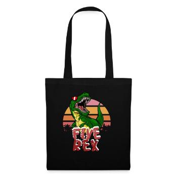 5th Birthday Boy five Rex Dinosaur Dino - Tote Bag - black - Front