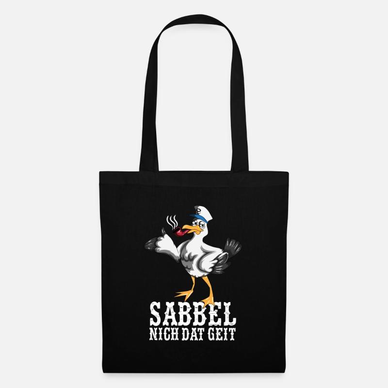 Sabbel nich dat geit Norddeutsche Plattdeutsch - Stoffbeutel - Schwarz