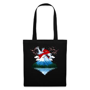 Japanse Mountain Cranes - Tote Bag - black - Front