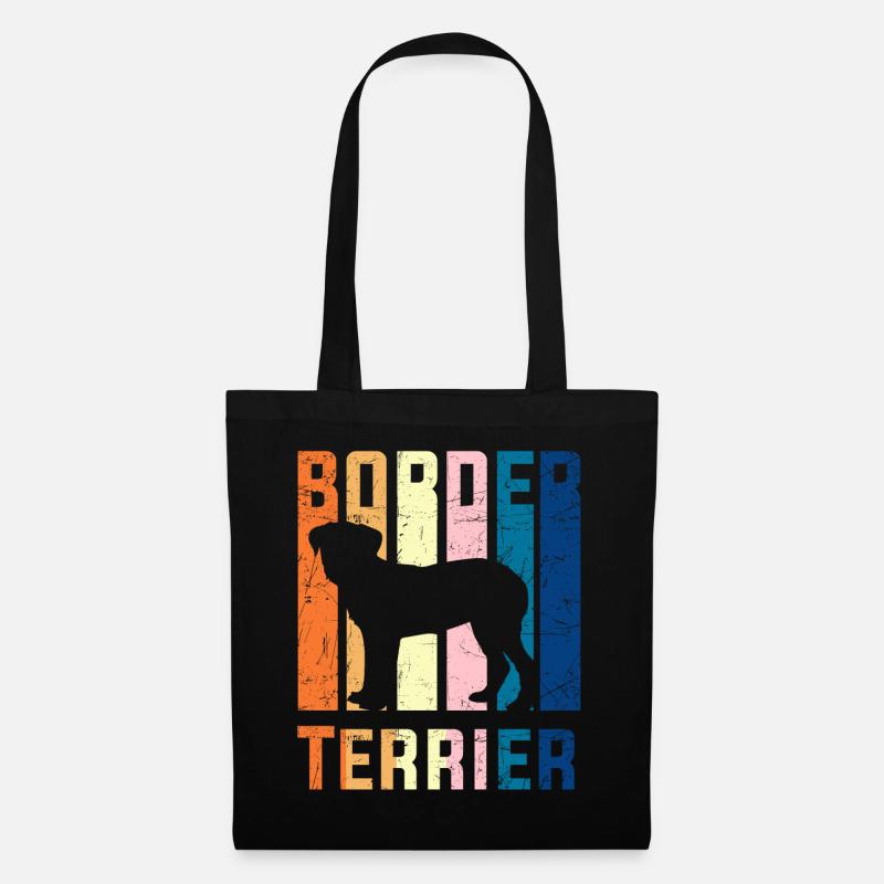 Border Terrier - Stoffbeutel - Schwarz