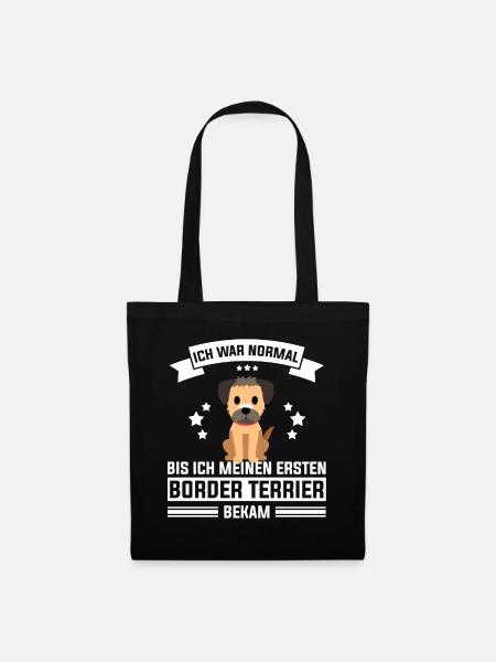 Border Terrier - Stoffbeutel - Schwarz