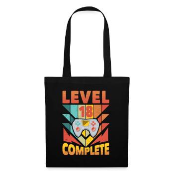 Level 18 Complete 2004 Game 18. Geburtstag - Stoffbeutel - Schwarz - Vorne