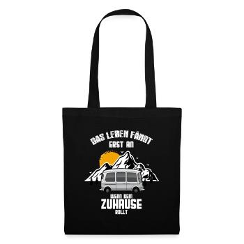 Caravane Camping Camping Amis Camping Fans - Sac en tissu - noir - Devant
