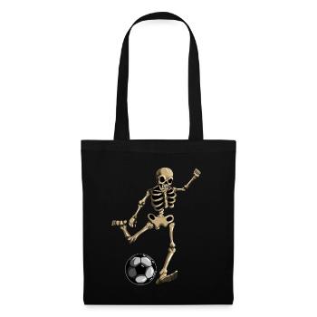 Skull Football Football Player Skeleton Costume - Tote Bag - black - Front
