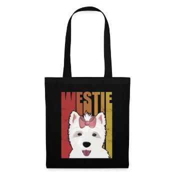 Westie West Highland Terrier Dog Gift - Tote Bag - black - Front
