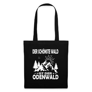 Der schönste wald ist der Odenwald - Stoffbeutel - Schwarz - Vorne
