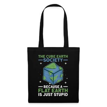 The Cube Earth Society - Earth Planet Space - Tote Bag - black - Front